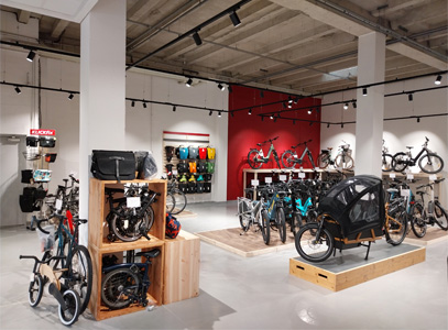 Intérieur magasin de vélos Cergy Pontoise